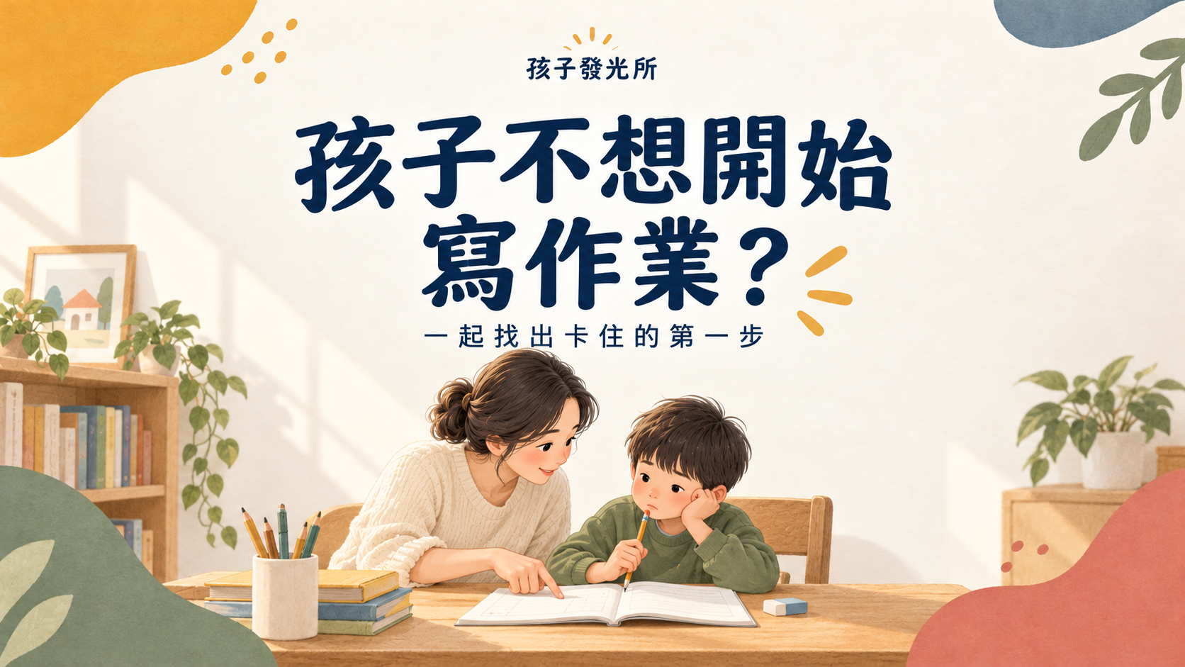 孩子不想開始寫作業？一起找出卡住的第一步