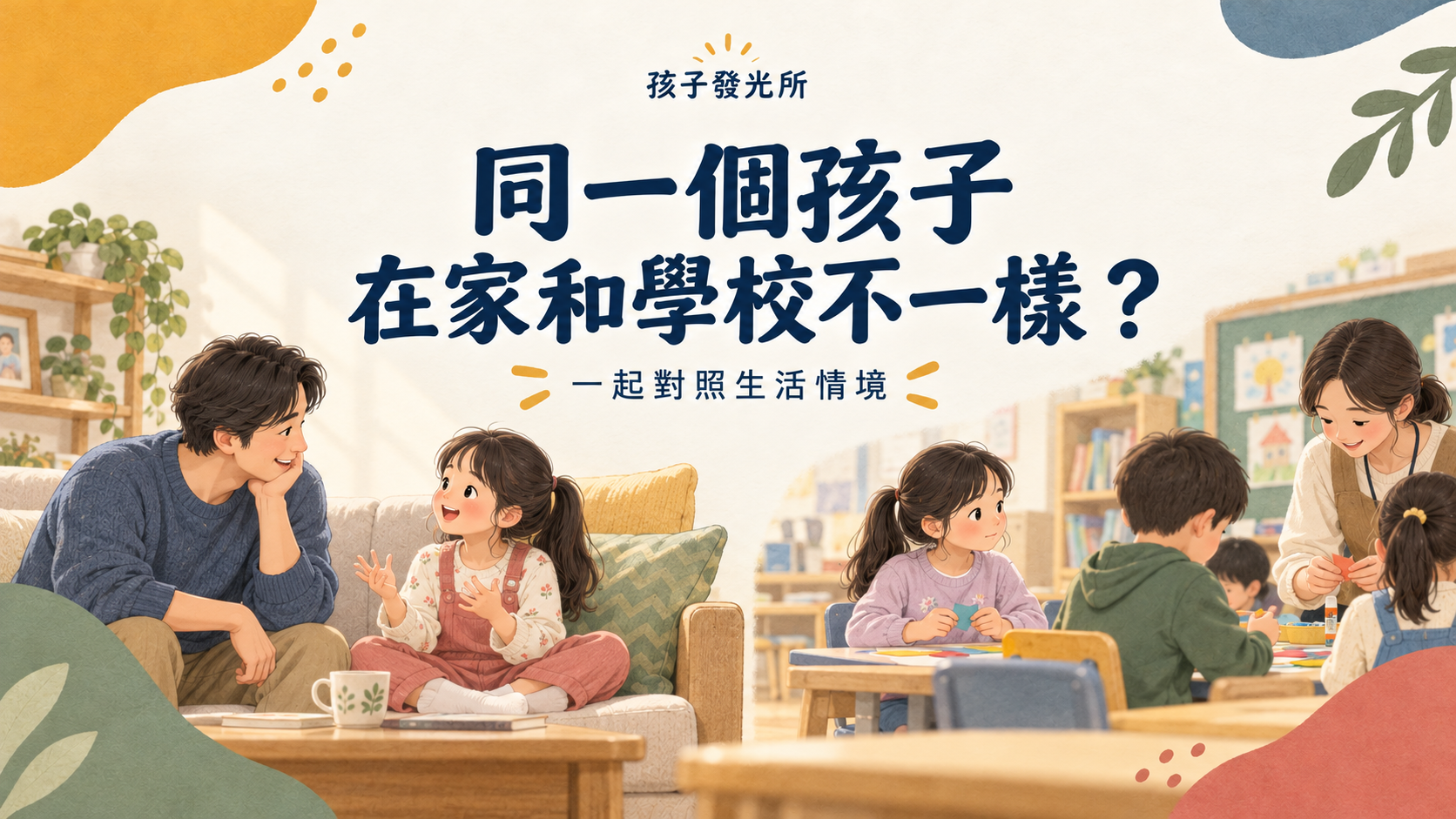 同一個孩子，為什麼在家和在學校不一樣？一起對照生活情境
